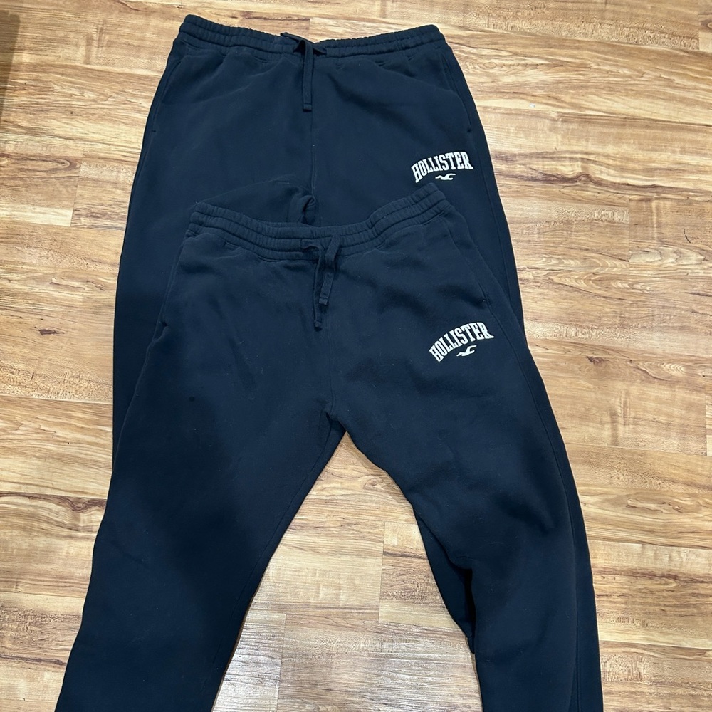 Two pairs of hollister sweats